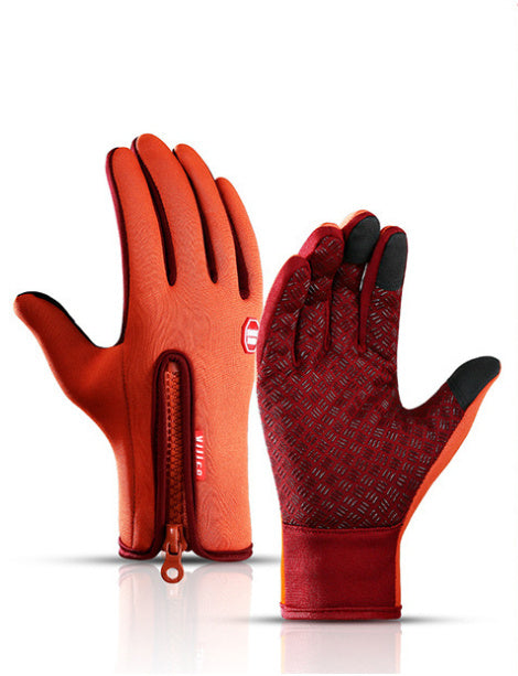 Polar Fleece Riding Gloves — Warm, Stylish & Anti-Skid