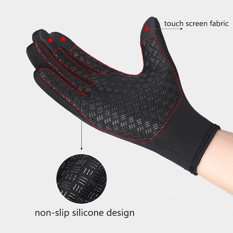 Polar Fleece Riding Gloves — Warm, Stylish & Anti-Skid
