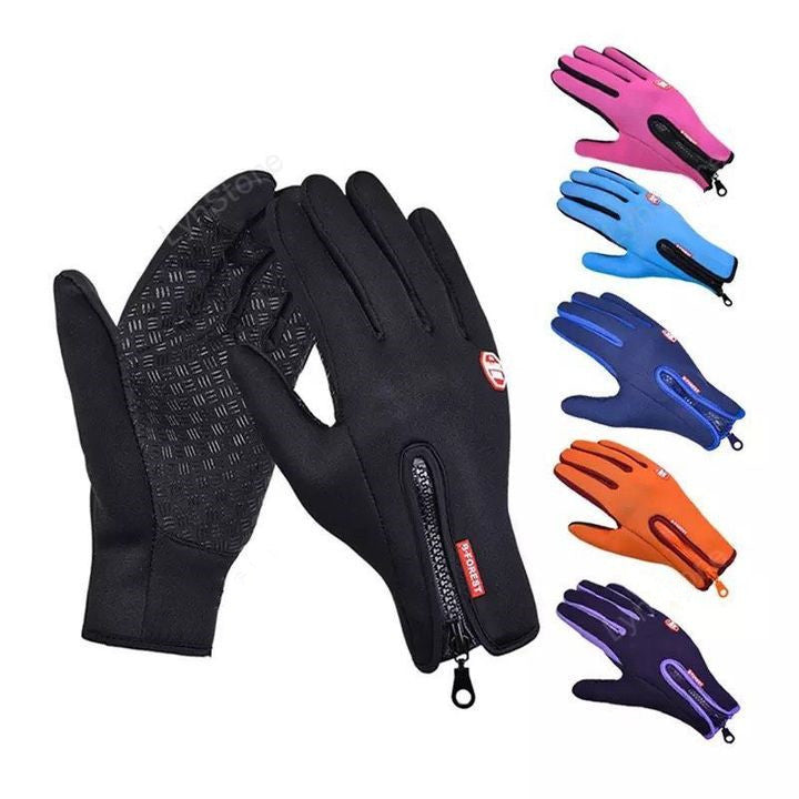Polar Fleece Riding Gloves — Warm, Stylish & Anti-Skid