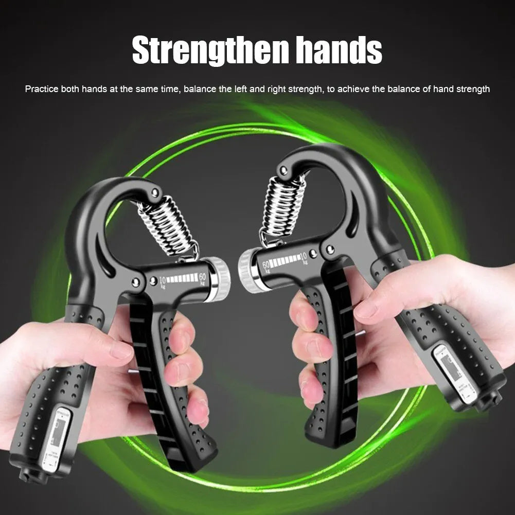 Adjustable R-Shaped Spring Hand Gripper — Strengthen Your Grip Anywhere