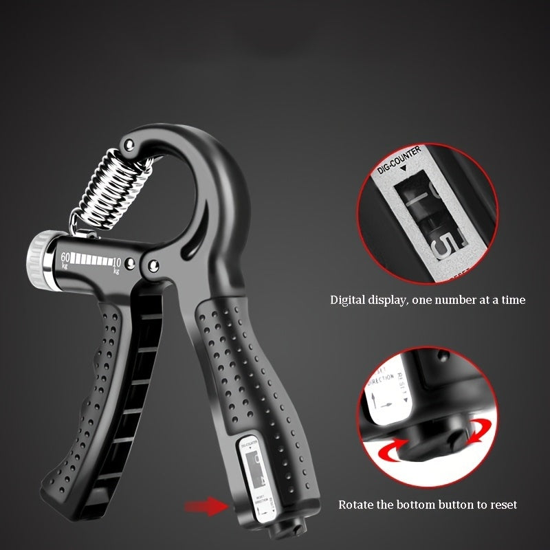 Adjustable R-Shaped Spring Hand Gripper — Strengthen Your Grip Anywhere