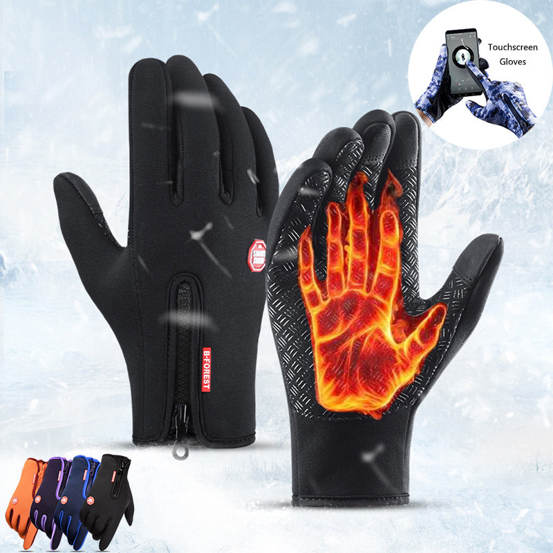 Polar Fleece Riding Gloves — Warm, Stylish & Anti-Skid