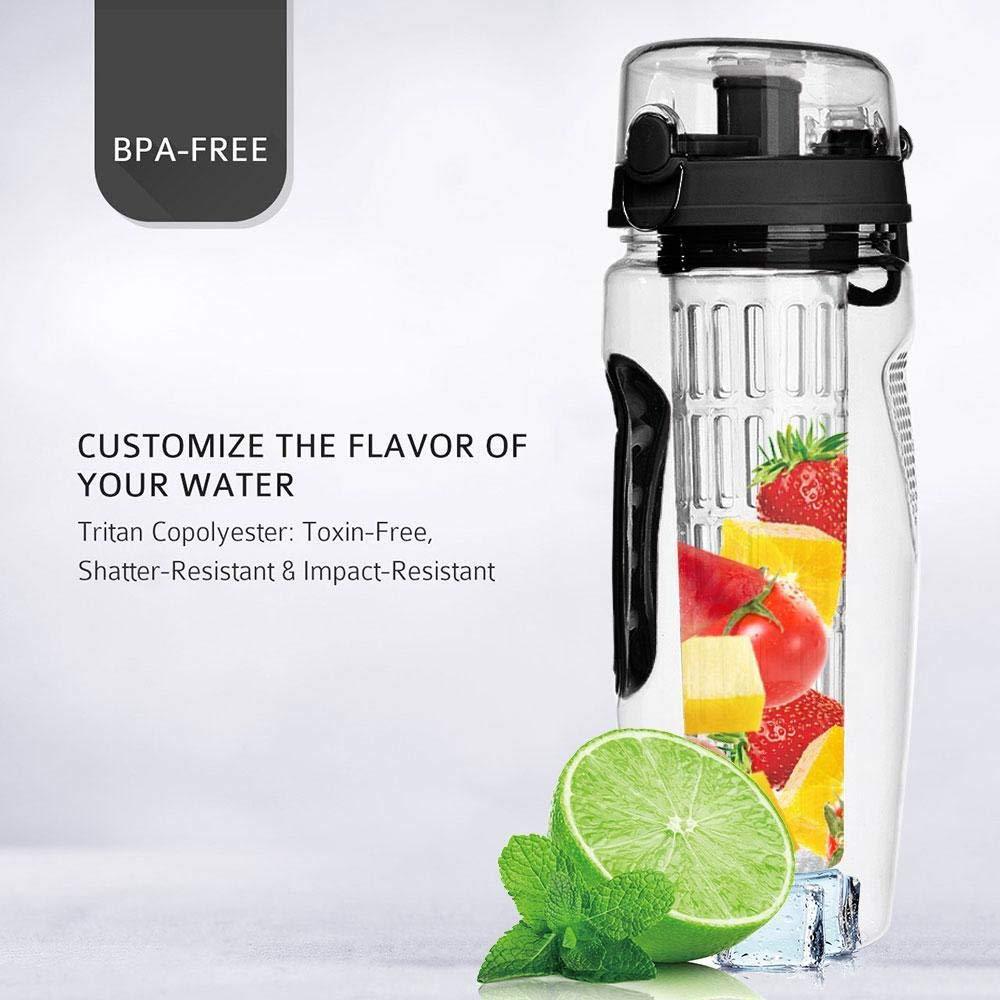 32oz Fruit Infuser Water Bottle — Stay Fresh, Hydrated Healthy All Day Long